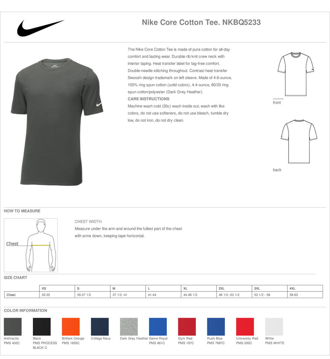 Swim Nike Cotton Shirts PackerBackers