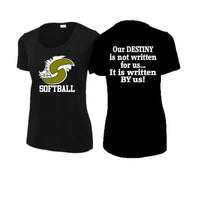 Softball Ladies Short Sleeve Cotton Shirt