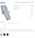 JROTC Drill Team Fleece Sweatpants With Pockets