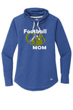 Football Mom Cotton Ladies Long Sleeve Cowl Shirt